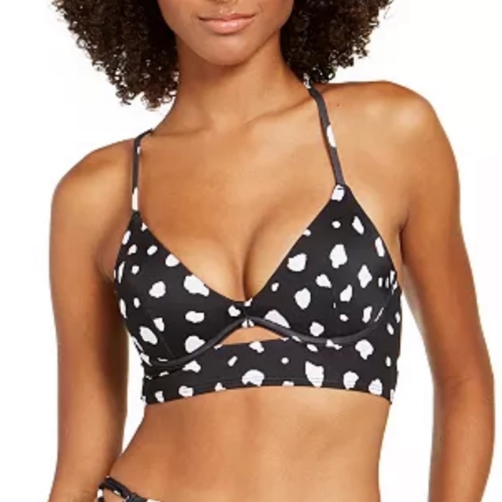 Sundazed Swim Top Jenna Black and White Spot On Bikini Bralette 36C